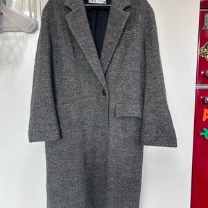 Zara Oversized Charcoal Trench Coat